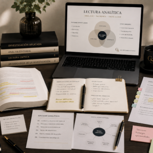 Lectura analítica de documentos e investigaciones para identificar patrones, hallazgos y oportunidades de desarrollo