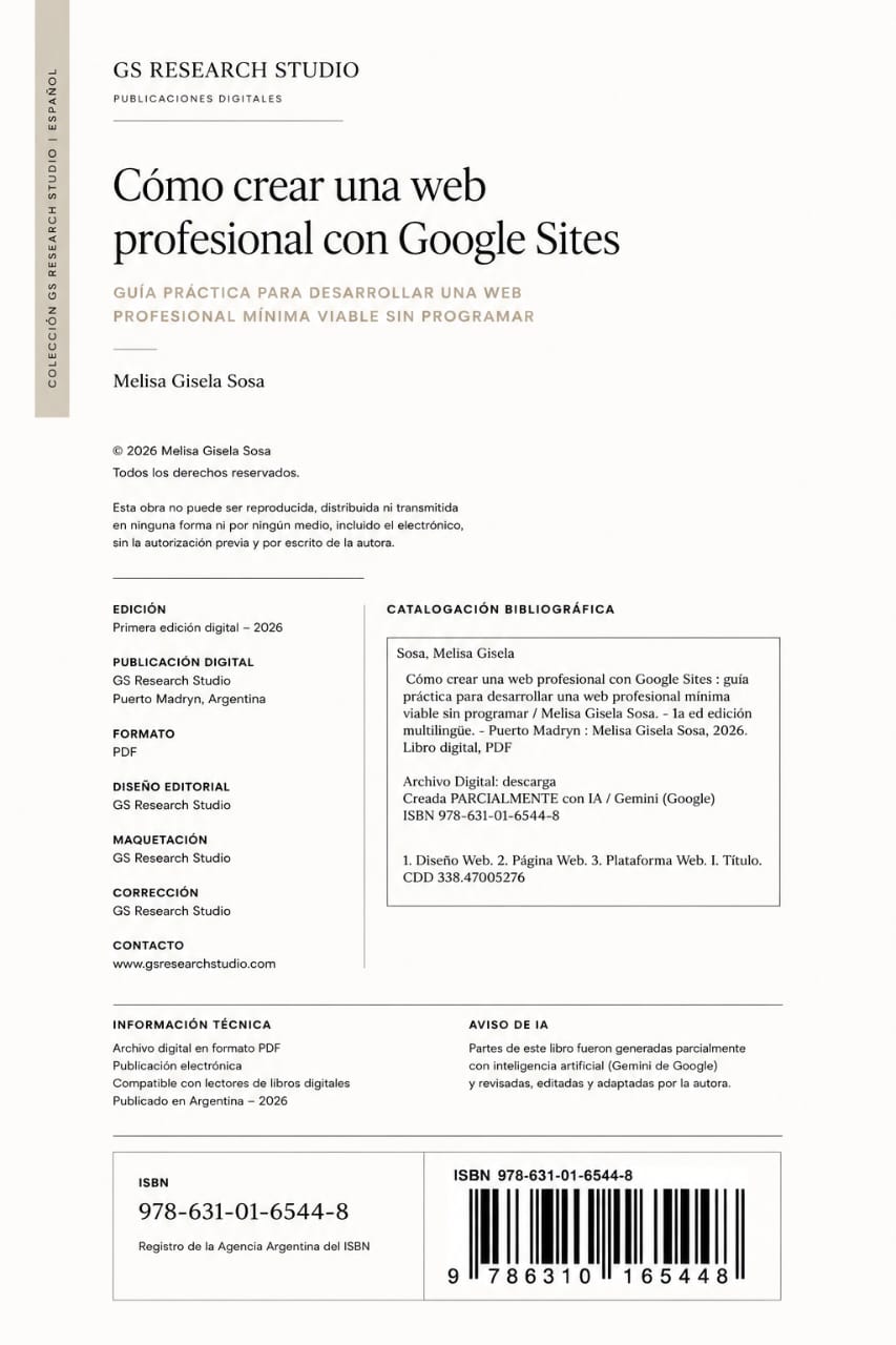 2 - ISBN - LEGAL Cómo crear una web profesional con Google Sites - Imagen 2