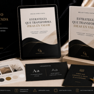 Mockup editorial de una portada profesional para ebook presentada sobre una tablet y un libro digital con diseño minimalista y acabado premium.